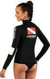 RASH GUARD DIVE CENTER - long sleeve - LADY