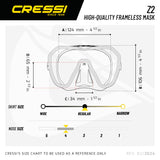 Z2 MASK (black - UV380 blue,yellow lens)