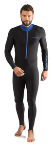 RASH SKIN SUITS ALL IN ONE MAN BLACK/LIGHT BLUE
