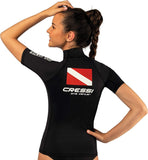RASH GUARD - DIVE CENTER - short sleeve WOMEN
