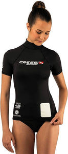 RASH GUARD - DIVE CENTER - short sleeve WOMEN
