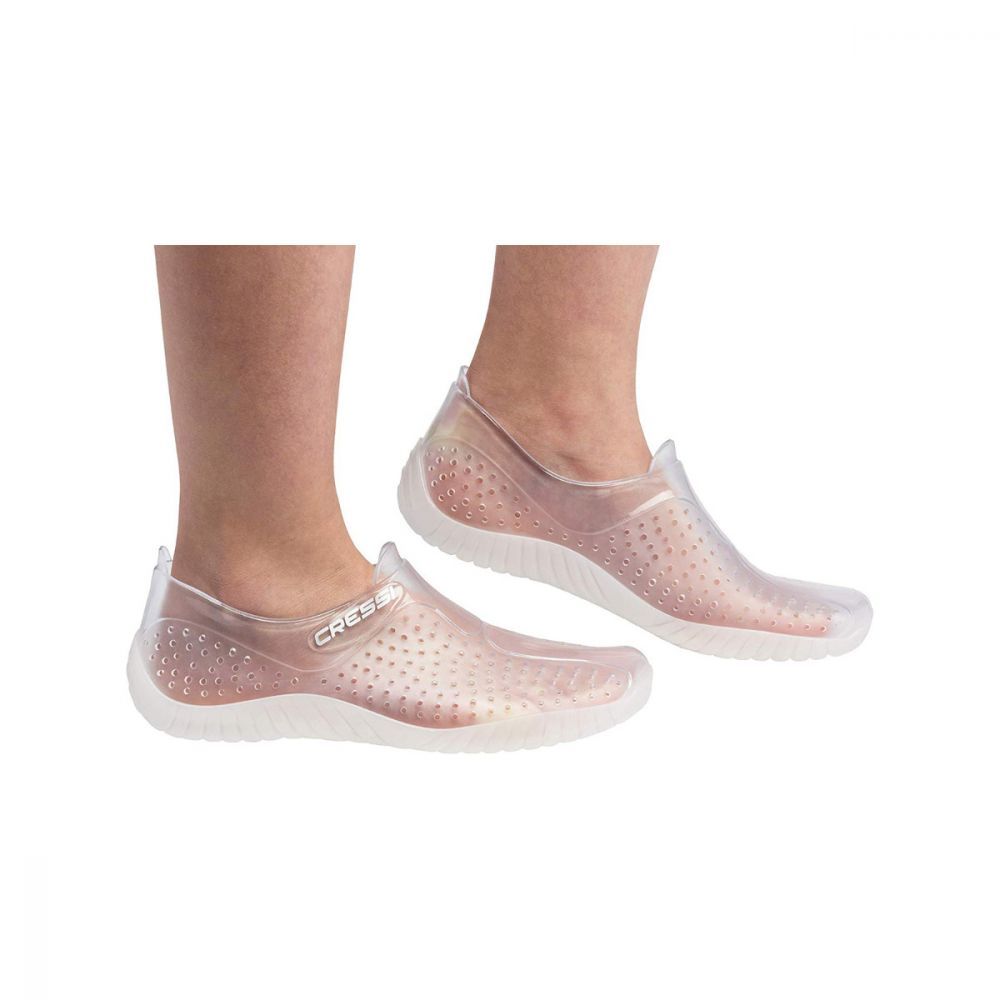 Clear aqua shoes deals