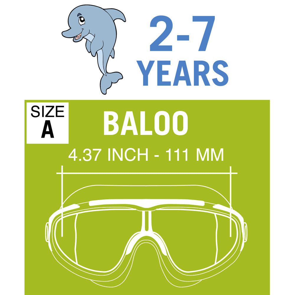 swim goggle size chart BALOO KIDS GOGGLES – Cressi South East Asia